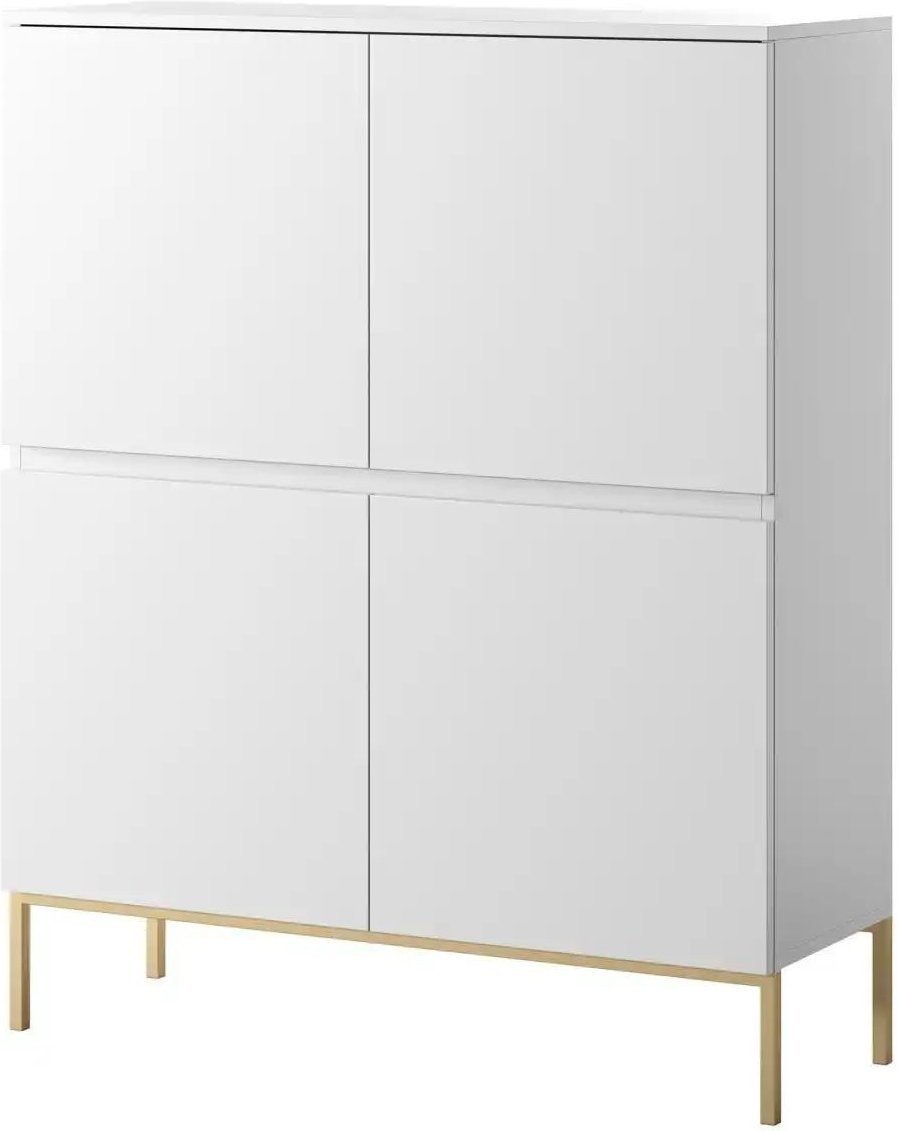 Selsey Highboard Bemmi ¦ weiß ¦ Maße (cm): B: 100 H: 122 Kommoden & Sideboards > Highboards - Höffner