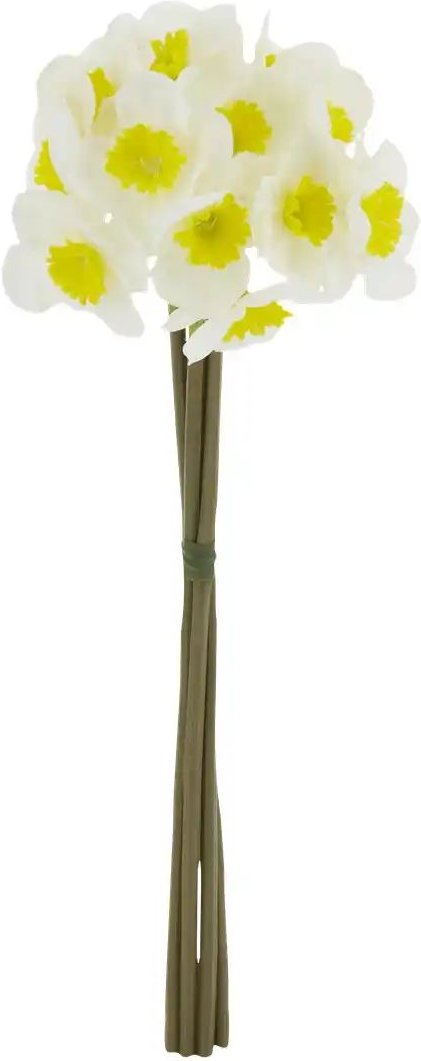Narzissenbund ¦ weiß ¦ Kunststoff,Eisendraht ¦ Maße (cm): H: 30 Accessoires > Kunstblumen - Höffner
