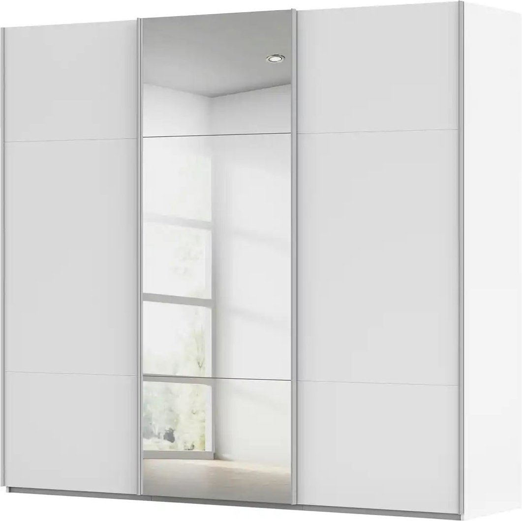 Thumbnail - meinSchrank Schwebetürenschrank inklusive Zubehör Regina ¦ weiß ¦ Maße (cm): B: 242 H: 223 T: 68.0 Schränke > Kleidersch...