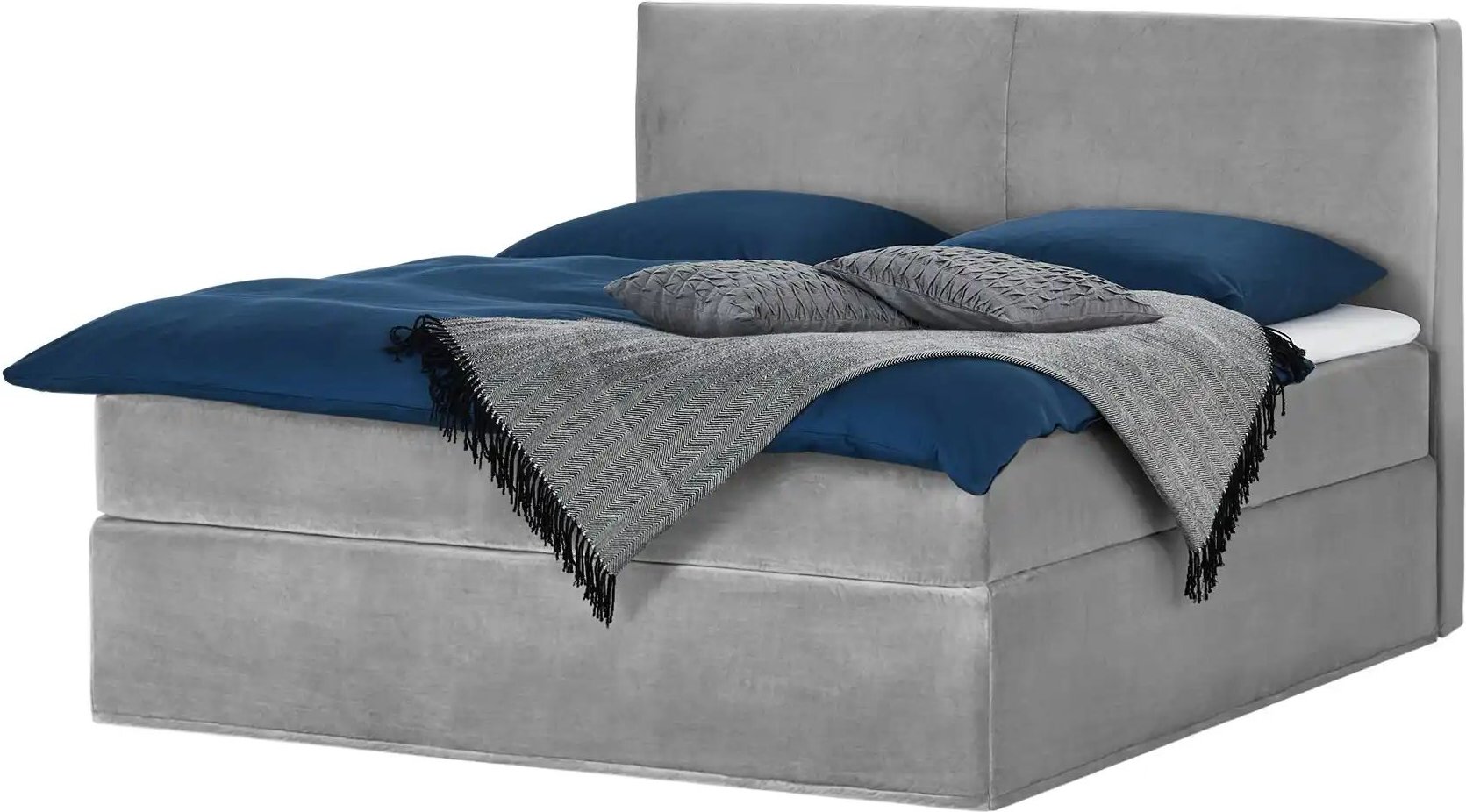 Boxi Boxspringbett 180 x 200 cm Boxi Classic ¦ grau ¦ Maße (cm): B: 180 H: 125 Betten > Boxspringbetten - Höffner