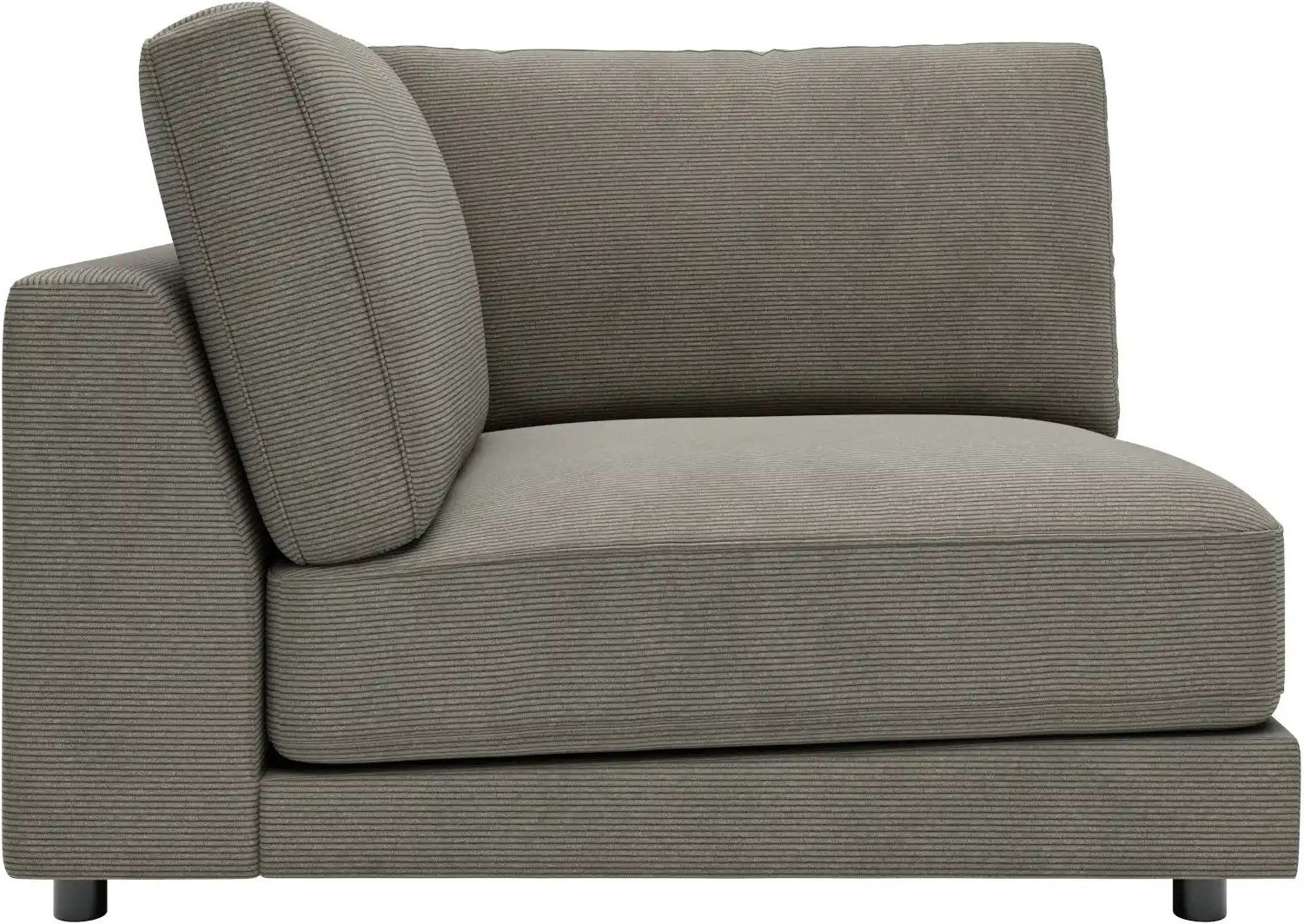 Thumbnail - Jette Home Element Ecke in Feincord Sila ¦ grau ¦ Maße (cm): B: 120 H: 85 T: 127.0 Polstermöbel > Sofas > Modulsofas - H...