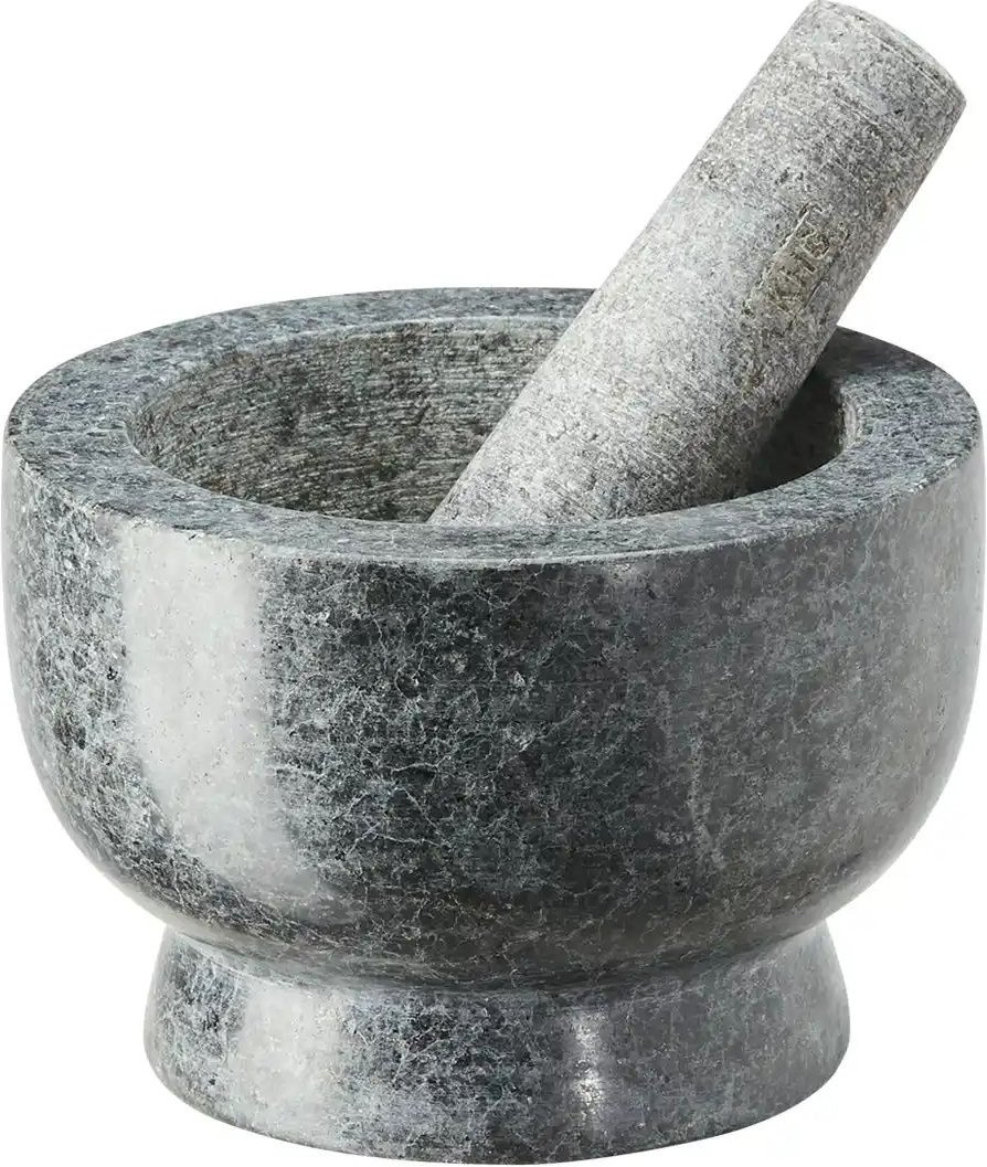 Thumbnail - KHG Mörser mit Stößel Mörser ¦ schwarz ¦ Granit ¦ Maße (cm): H: 8 Ø: 13 Küchenzubehör & Helfer > Küchenhelfer - Höffne...