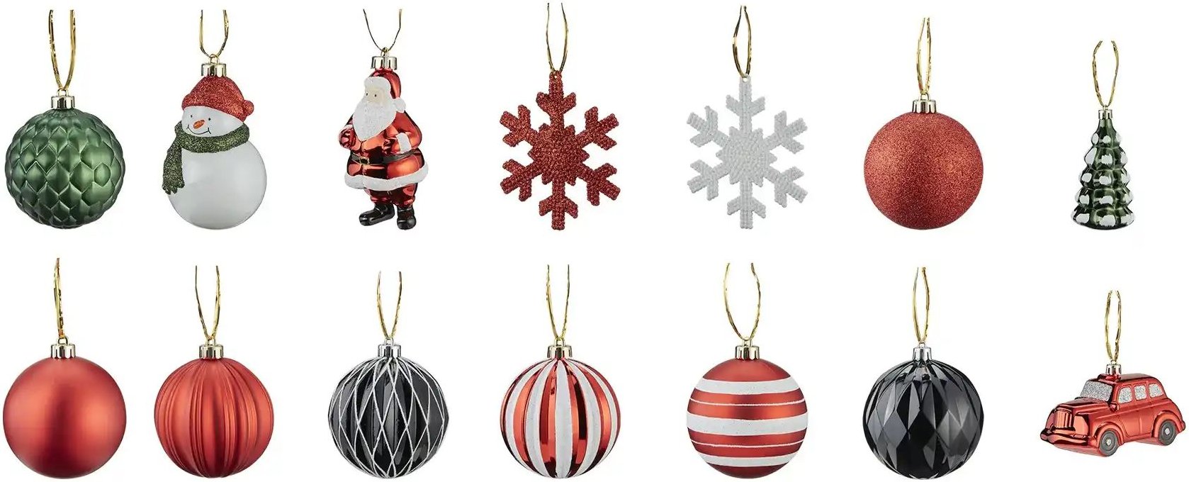 Weihnachtsbaumschmuck  25er Set   ¦ mehrfarbig ¦ Glas Ø: 8 Weihnachten - Höffner