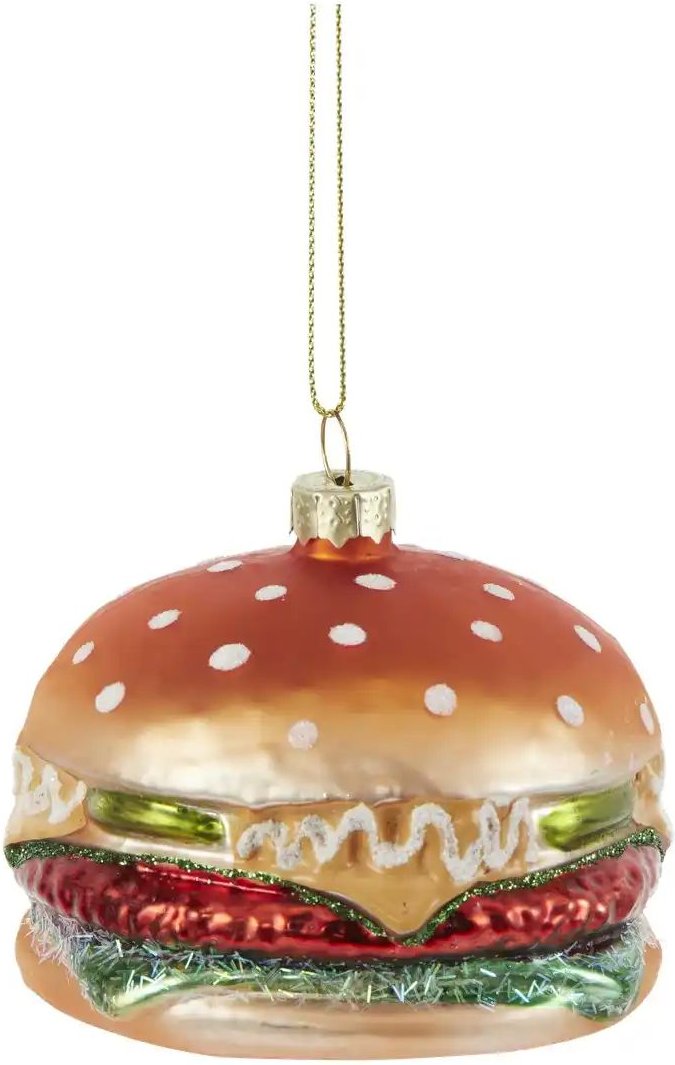 Thumbnail - HOME STORY Weihnachtsbaumschmuck Burger ¦ braun ¦ Glas,Aluminium ¦ Maße (cm): B: 8 H: 6 T: 8.0 Weihnachten - Höffner