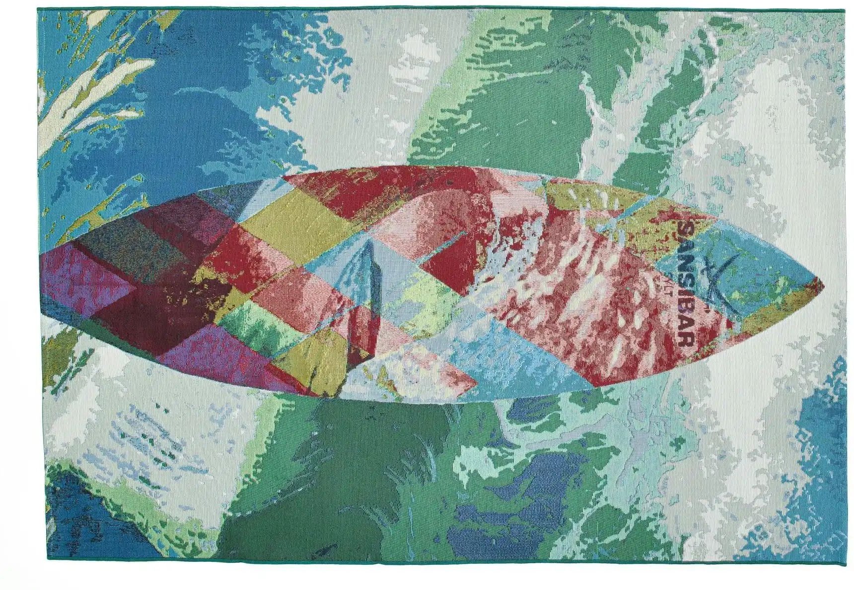 SANSIBAR Sylt Outdoorteppich Rantum Beach ¦ mehrfarbig ¦ Synthetische Fasern ¦ Maße (cm): B: 60 H: 0,5 Teppiche > Outdo...