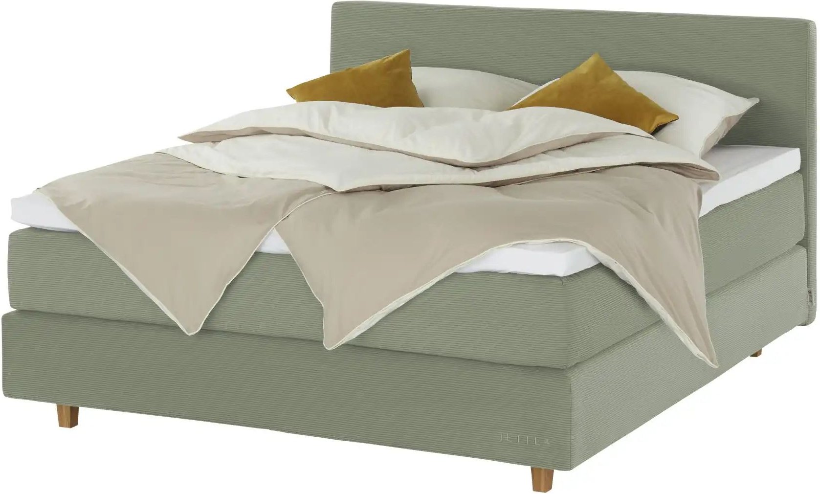 Jette Home Boxspringbett Jette Flex ¦ grün ¦ Maße (cm): B: 185 H: 110,5 Betten > Boxspringbetten - Höffner