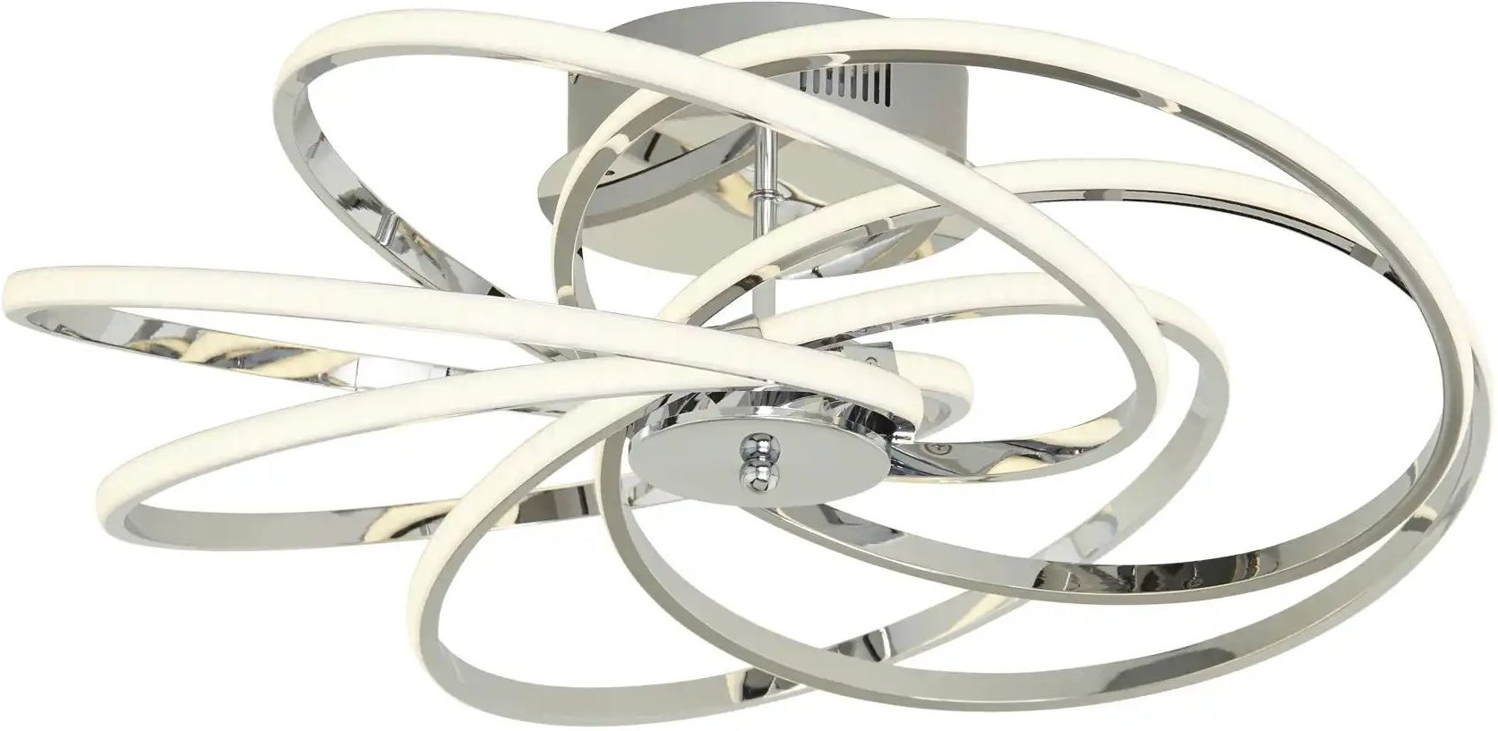 Thumbnail - Meisterleuchten LED-Deckenleuchte 6-flammig chrom `gedreht´ ¦ silber ¦ Maße (cm): H: 21 Ø: 61 Lampen & Leuchten > D...