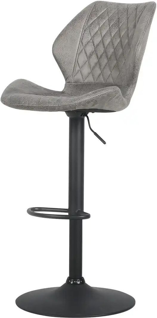 Barstuhl Curtis ¦ grau ¦ Maße (cm): B: 52 H: 116 T: 49.5 Polstermöbel > Hocker > Barhocker - Höffner