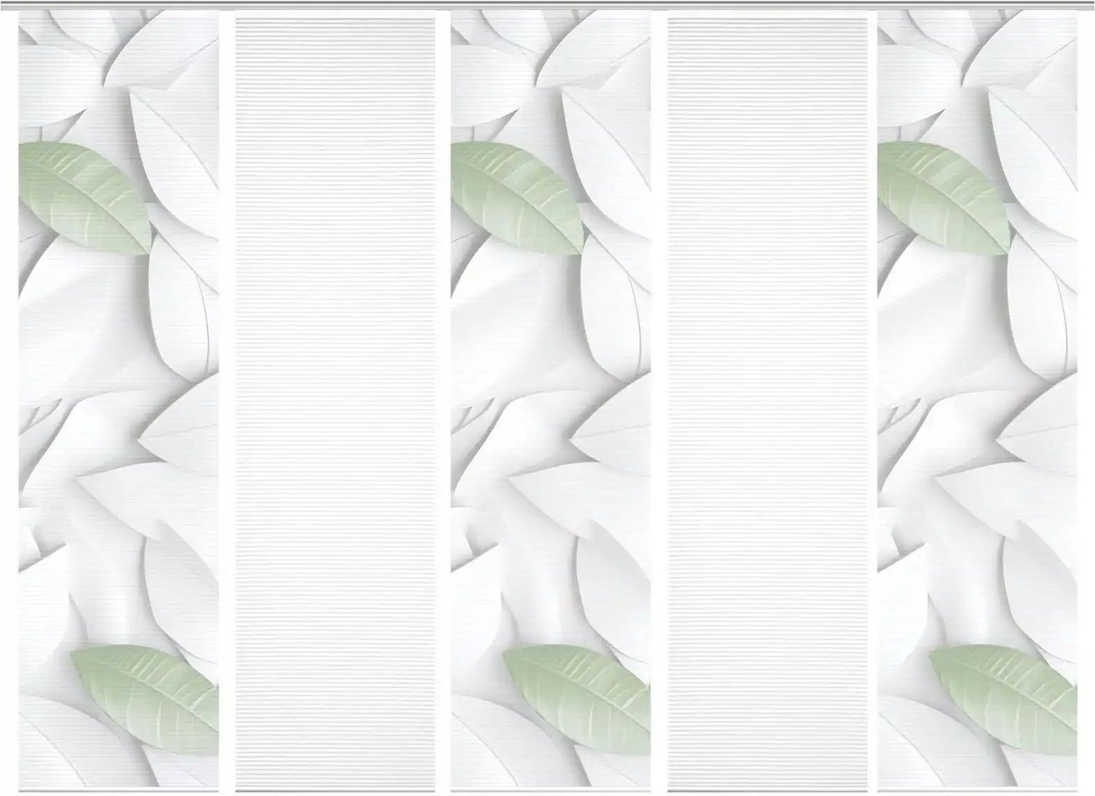 HOME in green Schiebevorhang ¦ grün ¦ Synthetik ¦ Maße (cm): B: 60 H: 245 Gardinen & Rollos > Gardinen & Vorhänge > Sc...