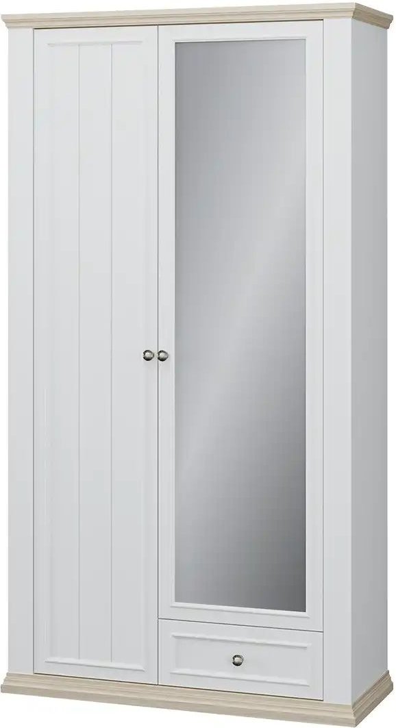 Garderobenschrank Countryside ¦ weiß ¦ Maße (cm): B: 108,7 H: 202,1 T: 43.2 Schränke > Dielenschränke - Höffner