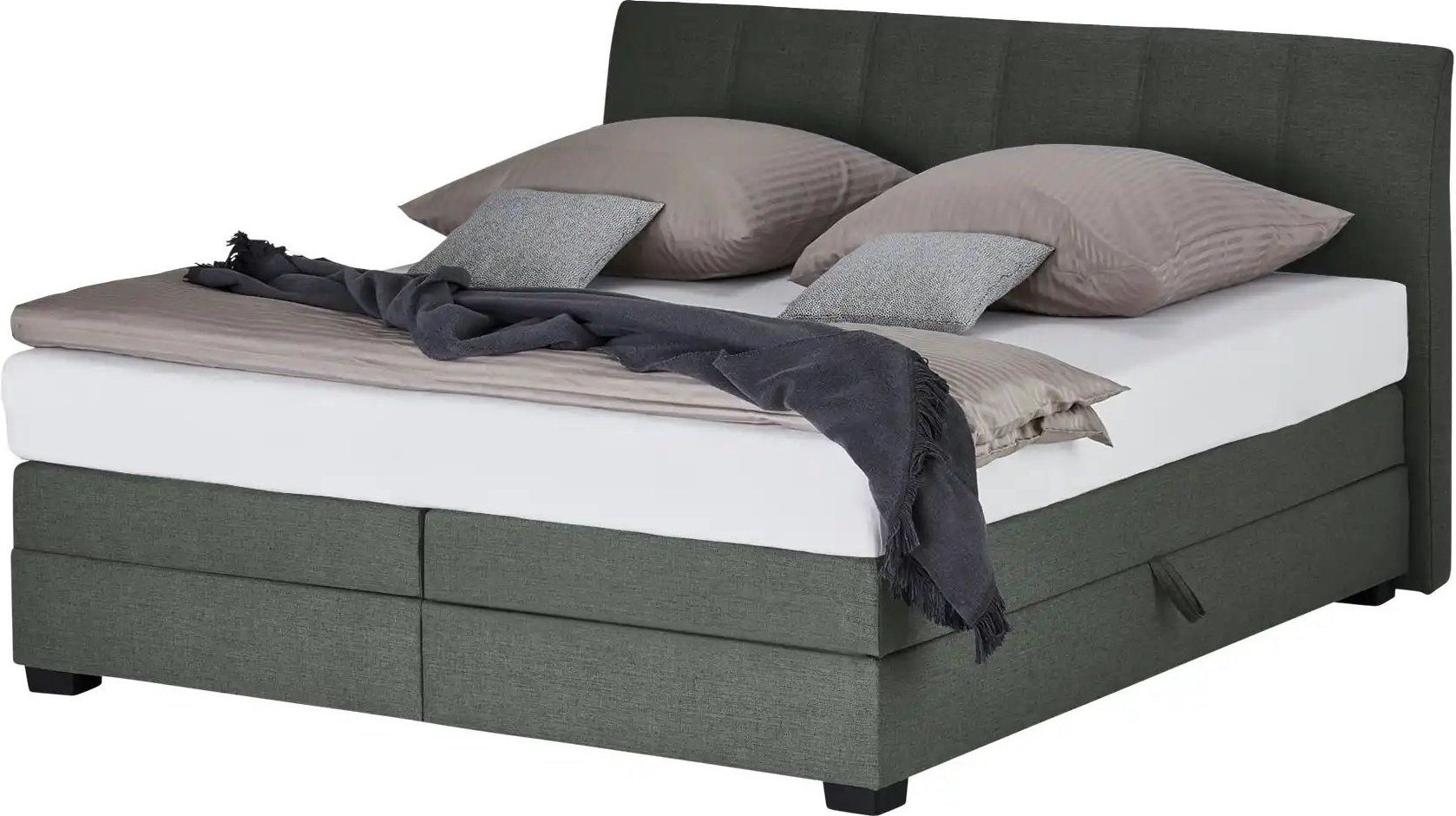 vanDoorn Boxspringbett Chiara ¦ grau ¦ Maße (cm): B: 172 H: 107 Betten > Boxspringbetten - Höffner