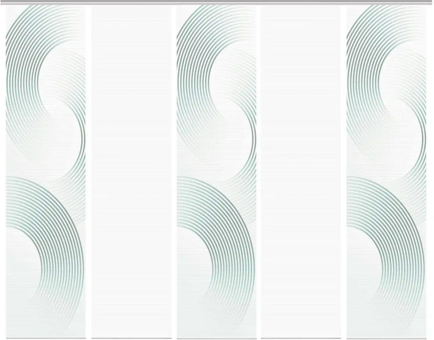 VISION S Schiebevorhang ¦ türkis/petrol ¦ Synthetik ¦ Maße (cm): B: 60 H: 260 Gardinen & Rollos > Gardinen & Vorhänge ...