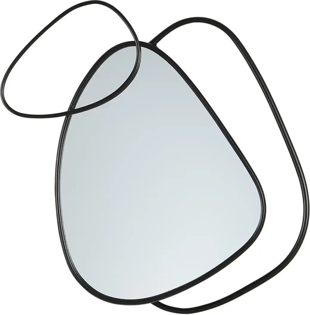 HOME STORY Wandspiegel ¦ schwarz ¦ Metall,Glas ¦ Maße (cm): B: 55 H: 4 Accessoires > Spiegel - Höffner
