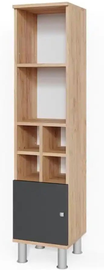 Midischrank ¦ schwarz ¦ Maße (cm): B: 30 H: 130,6 Schränke > Badschränke > Bad-Midischränke - Höffner