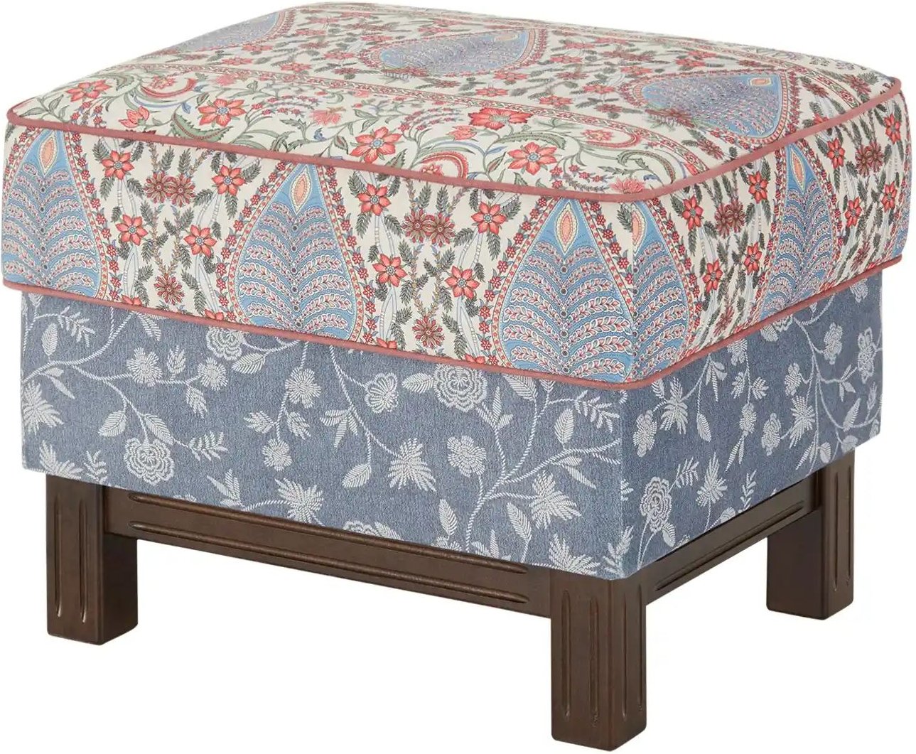 bassetti by SCHRÖNO Hocker Salina ¦ blau ¦ Maße (cm): B: 48 H: 45 T: 58.0 Polstermöbel > Hocker - Höffner