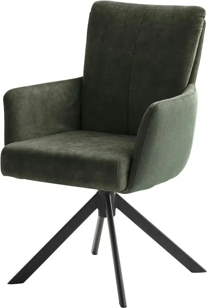 Thumbnail - Armlehnstuhl drehbar Vicky ¦ grün ¦ Maße (cm): B: 61 H: 90 T: 67.0 Stühle > Esszimmerstühle > Esszimmerstühle mit Armleh...