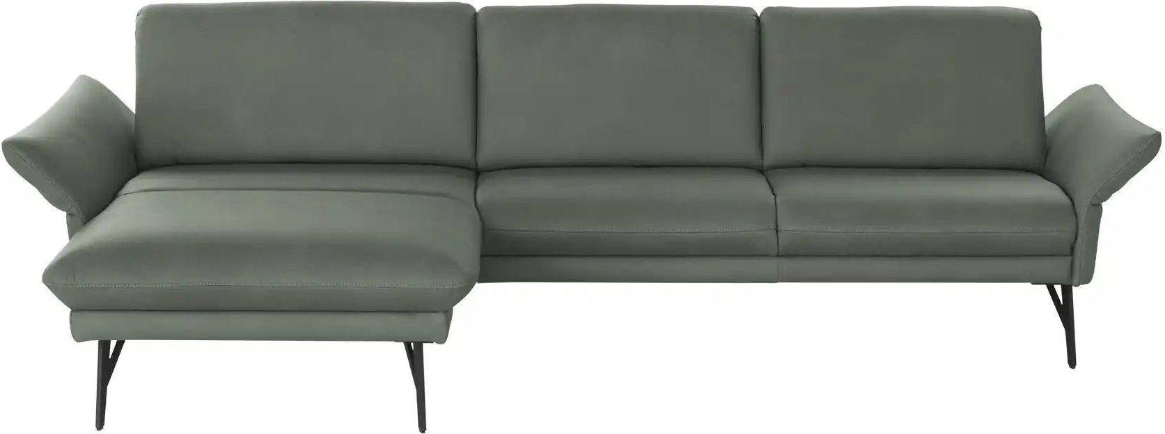 Thumbnail - himolla Ecksofa Echtleder 1928 ¦ grün ¦ Maße (cm): B: 296 H: 85 T: 175.0 Polstermöbel > Sofas > Ecksofas - Höffner
