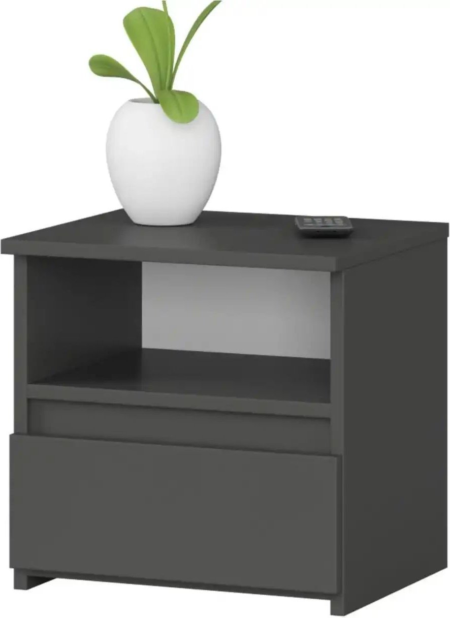 Nachttisch Carla ¦ grau ¦ Maße (cm): B: 40 H: 40 Tische > Nachttische - Höffner