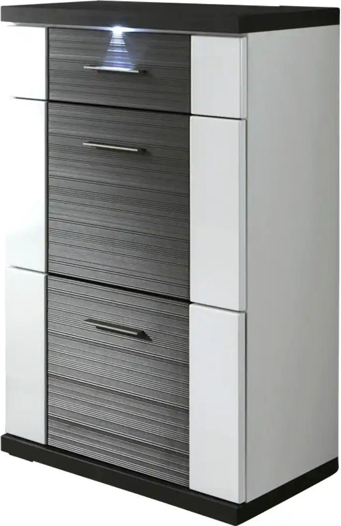 Thumbnail - uno Kommode Titan ¦ grau ¦ Maße (cm): B: 66 H: 108 T: 42.0 Kommoden & Sideboards > Kommoden - Höffner