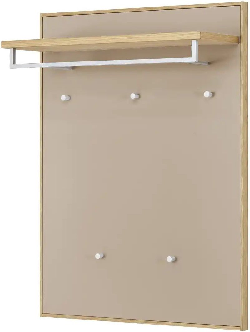 Garderobenpaneel Tiba ¦ creme ¦ Holzwerkstoff ¦ Maße (cm): B: 83 H: 109 T: 29.0 Garderoben & Kleiderstangen > Wandgarde...