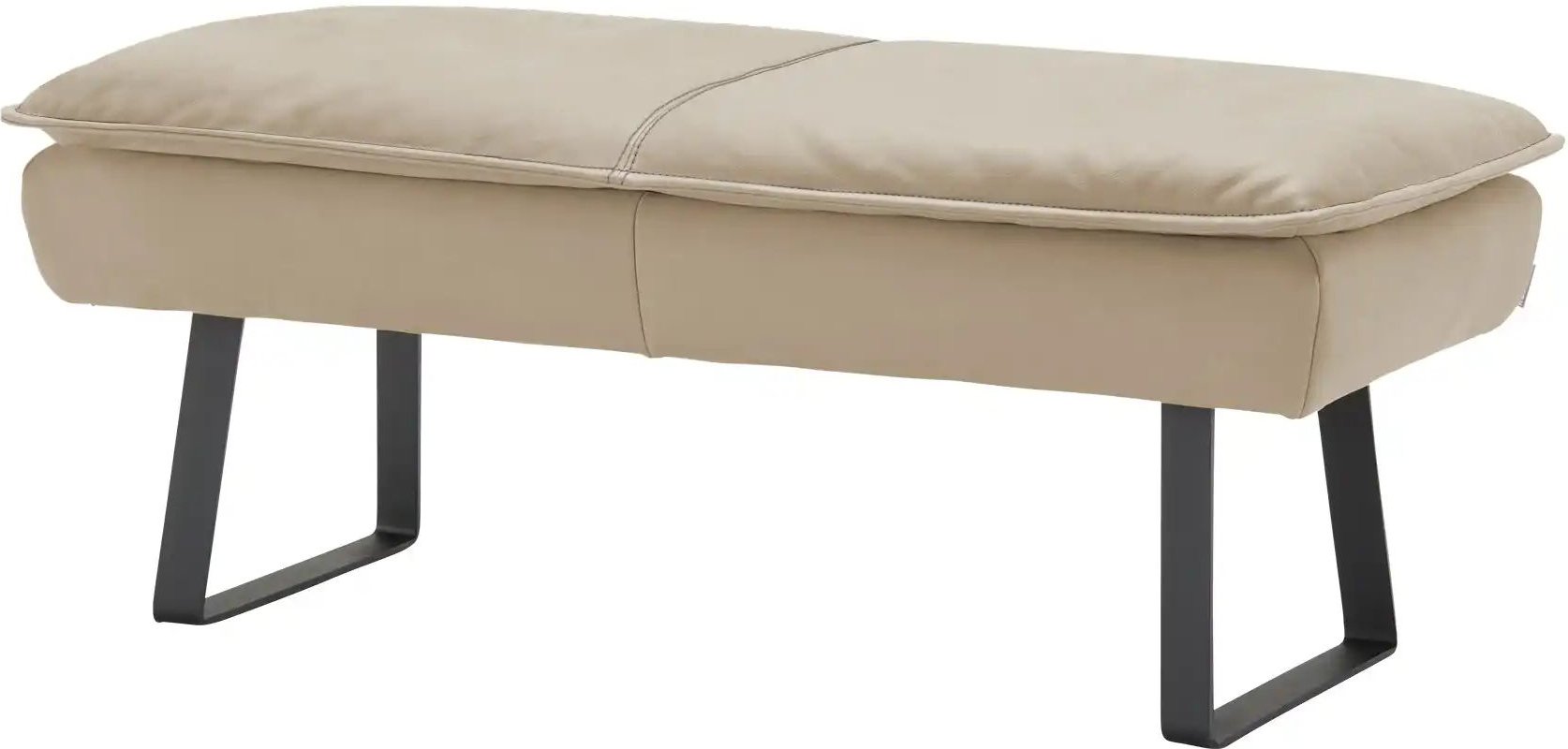 KOINOR Hockerbank Leder Alino ¦ beige ¦ Maße (cm): B: 150 H: 51 T: 56.0 Bänke > Einzelbänke - Höffner