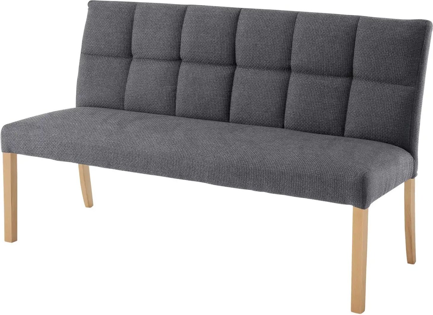 Woodford Esszimmerbank mit Steppung Mako ¦ grau ¦ Maße (cm): B: 150 H: 89 T: 64.0 Bänke > Einzelbänke - Höffner