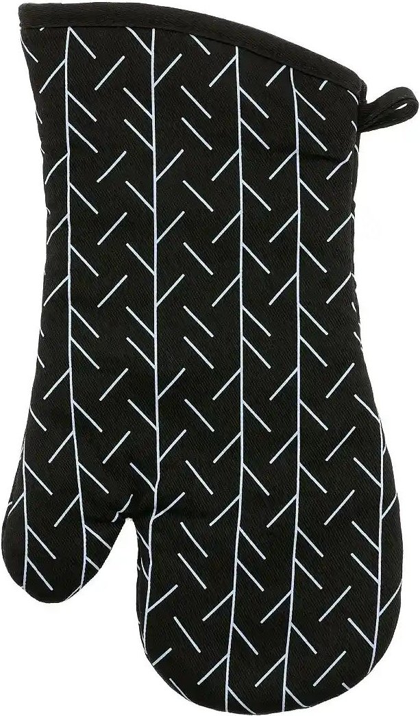 KHG Topfhandschuh ¦ schwarz ¦ 100% Baumwolle ¦ Maße (cm): B: 33 Tischwäsche & Küchentextilien > Ofenhandschuhe & Topfl...