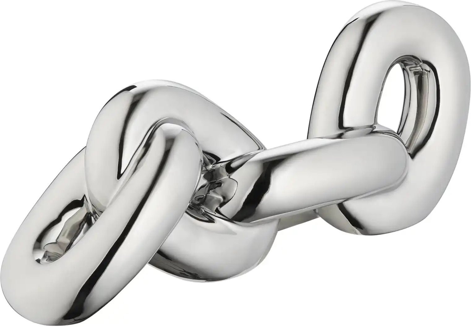Deko Objekt Kettenglieder   ¦ silber ¦ Porzellan ¦ Maße (cm): B: 28,5 H: 11,5 T: 8.5 Accessoires > Dekoartikel - Höffner