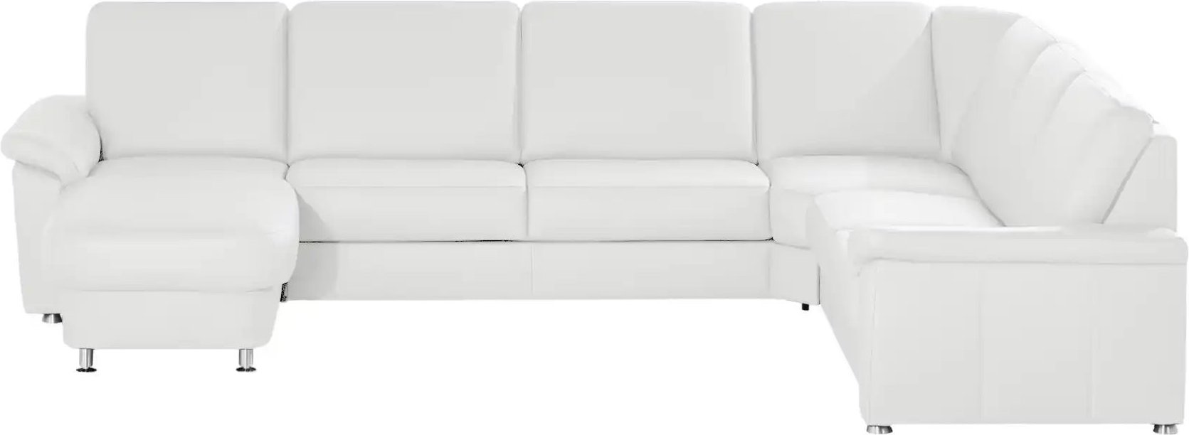meinSofa Wohnlandschaft Leder Carolin ¦ weiß ¦ Maße (cm): B: 330 H: 91 T: 240.0 Polstermöbel > Sofas > Wohnlandschaften ...