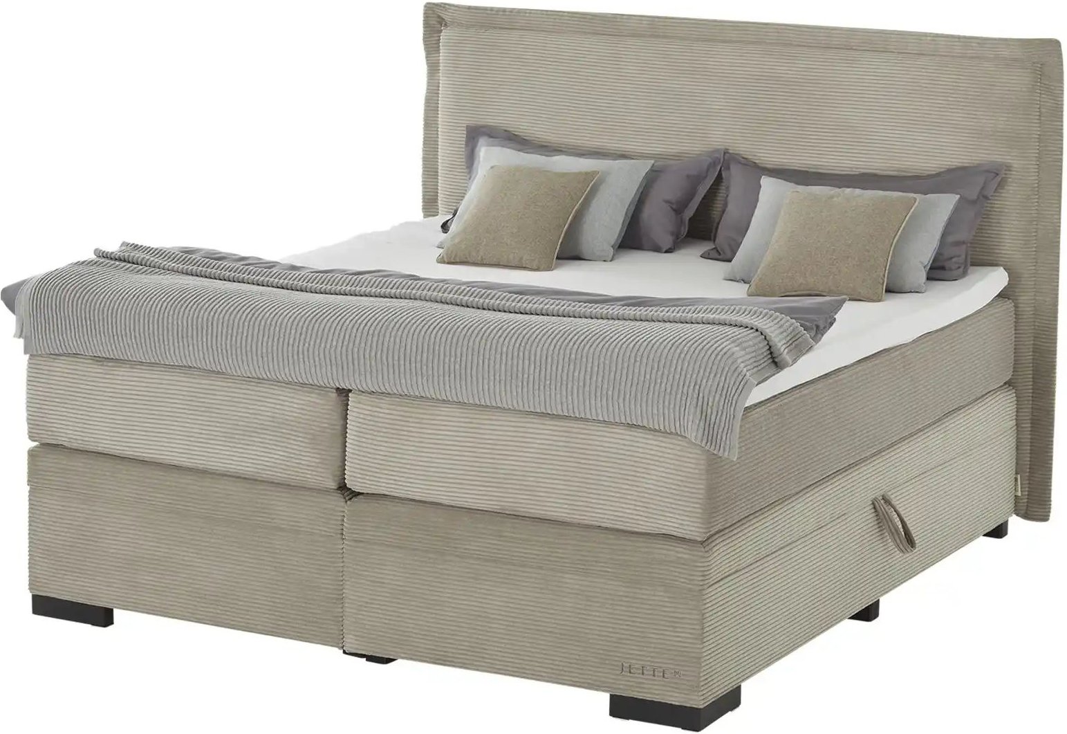 Jette Home Boxspringbett mit Bettkasten Adapt ¦ beige ¦ Maße (cm): B: 222 H: 132 Betten > Boxspringbetten - Höffner