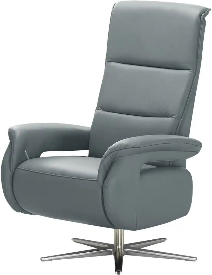 Wohnwert Relaxsessel Echtleder Mira ¦ blau Polstermöbel > Sessel > Fernsehsessel - Höffner