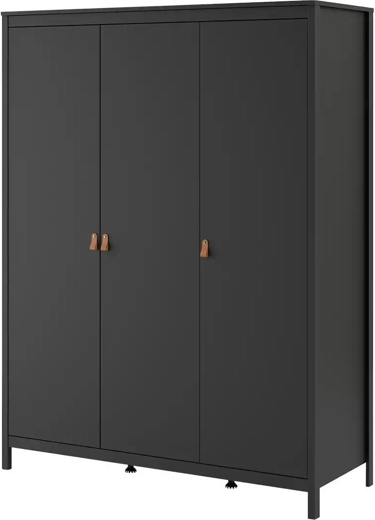 Kleiderschrank Madron ¦ schwarz ¦ Maße (cm): B: 150 H: 199 T: 58.0 Schränke > Kleiderschränke > Drehtürenschränke - Höf...