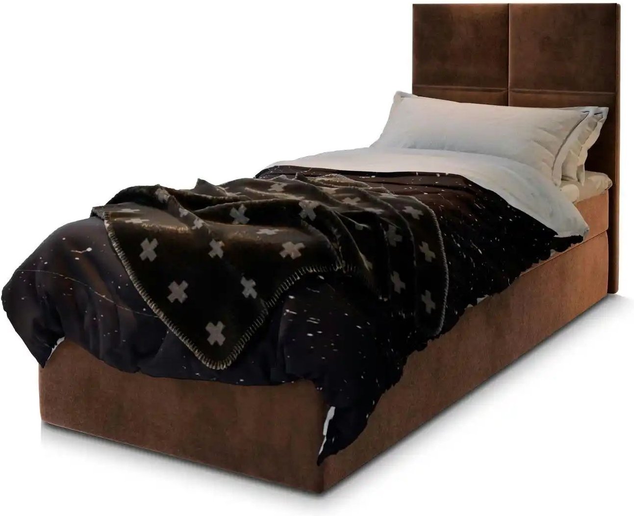 MASSENO Boxbett mit Bettkasten Lena ¦ braun ¦ Maße (cm): B: 90 H: 98 Betten > Polsterbetten - Höffner