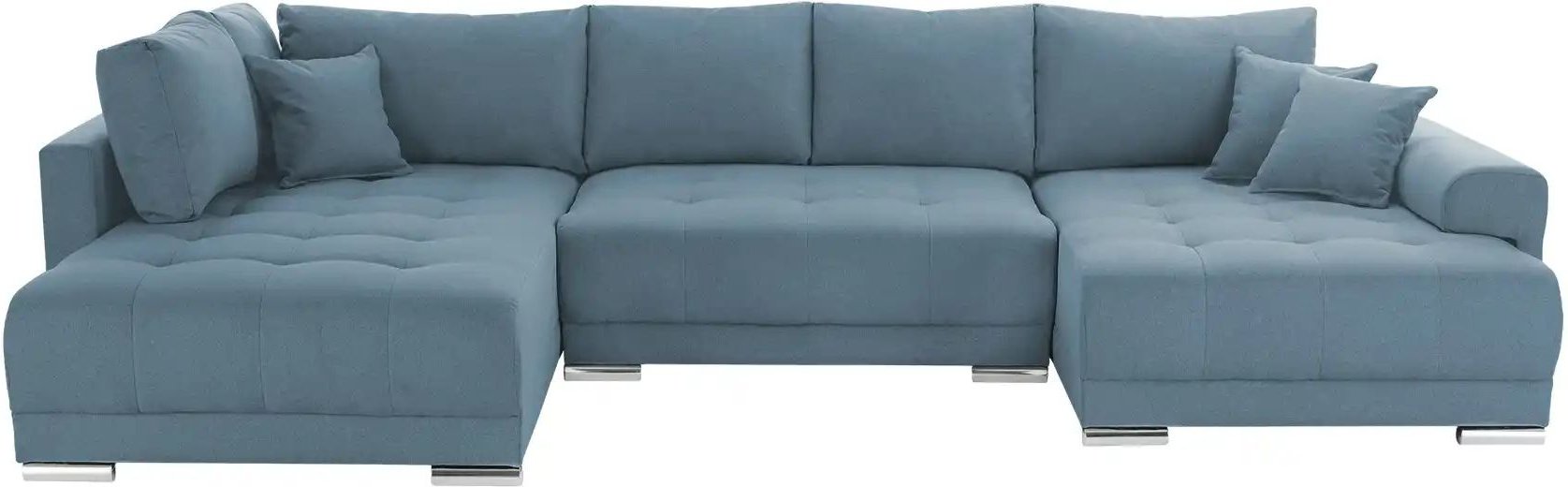 Wohnlandschaft mit Schlaffunktion Lemie ¦ blau ¦ Maße (cm): B: 356 H: 85 T: 218.0 Polstermöbel > Sofas > Schlafsofas - H...