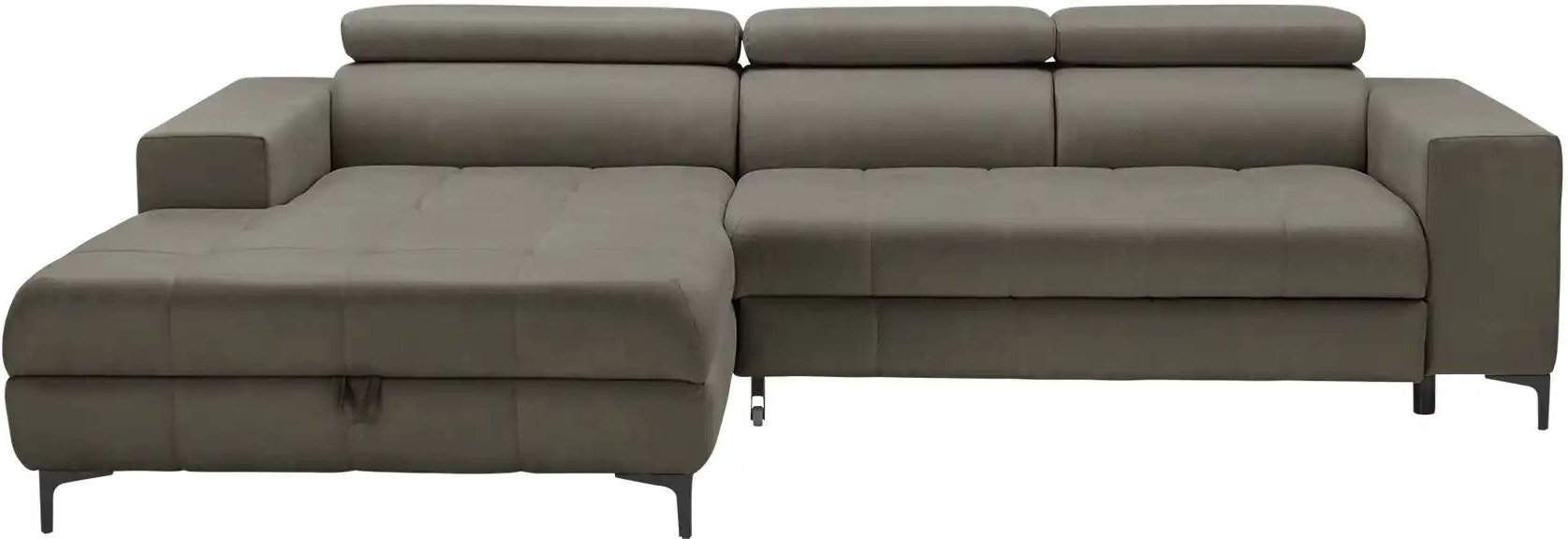 switch Ecksofa aus Mikrofaser Caro ¦ grau ¦ Maße (cm): B: 289 H: 93 T: 175.0 Polstermöbel > Sofas > 3-Sitzer - Höffner