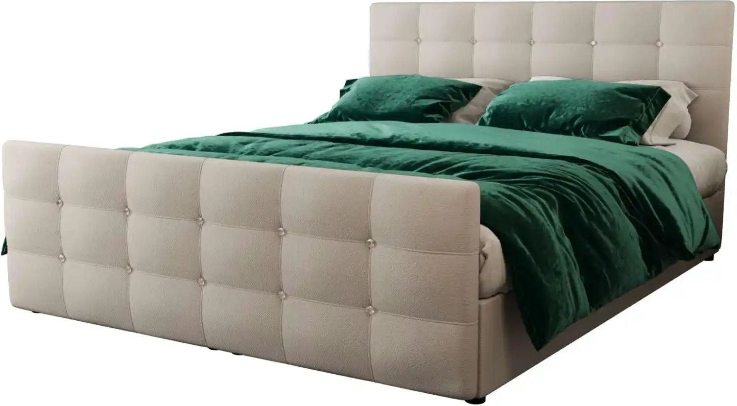 Boxbett mit Stauraum und Topper Kleo ¦ beige ¦ Maße (cm): B: 140 H: 105 Betten > Komfortbetten - Höffner