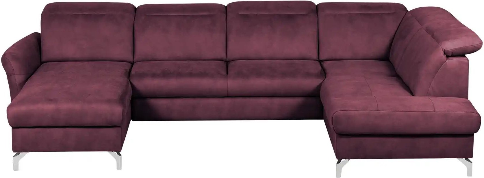 uno Wohnlandschaft Wildleder-Optik Basel ¦ rot ¦ Maße (cm): B: 304 H: 100 T: 200.0 Polstermöbel > Sofas > Wohnlandschaft...