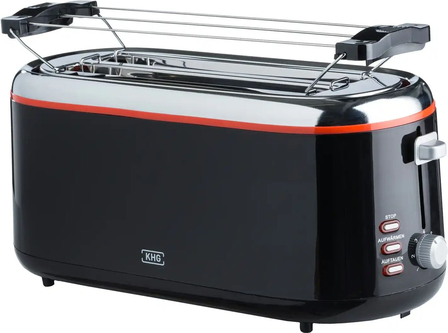 Thumbnail - KHG Langschlitztoaster TO-1301LSS ¦ schwarz ¦ Metall,Kunststoff ¦ Maße (cm): B: 39 H: 17,3 T: 17.0 Elektrokleingeräte >...