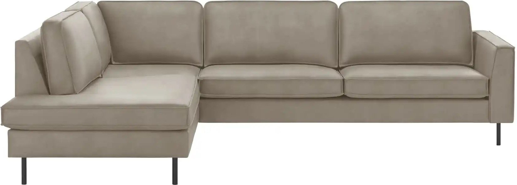 SOHO Ecksofa aus recyceltem Leder Skaisa ¦ grau ¦ Maße (cm): B: 296 H: 85 T: 217.0 Polstermöbel > Sofas > 3-Sitzer - Höf...