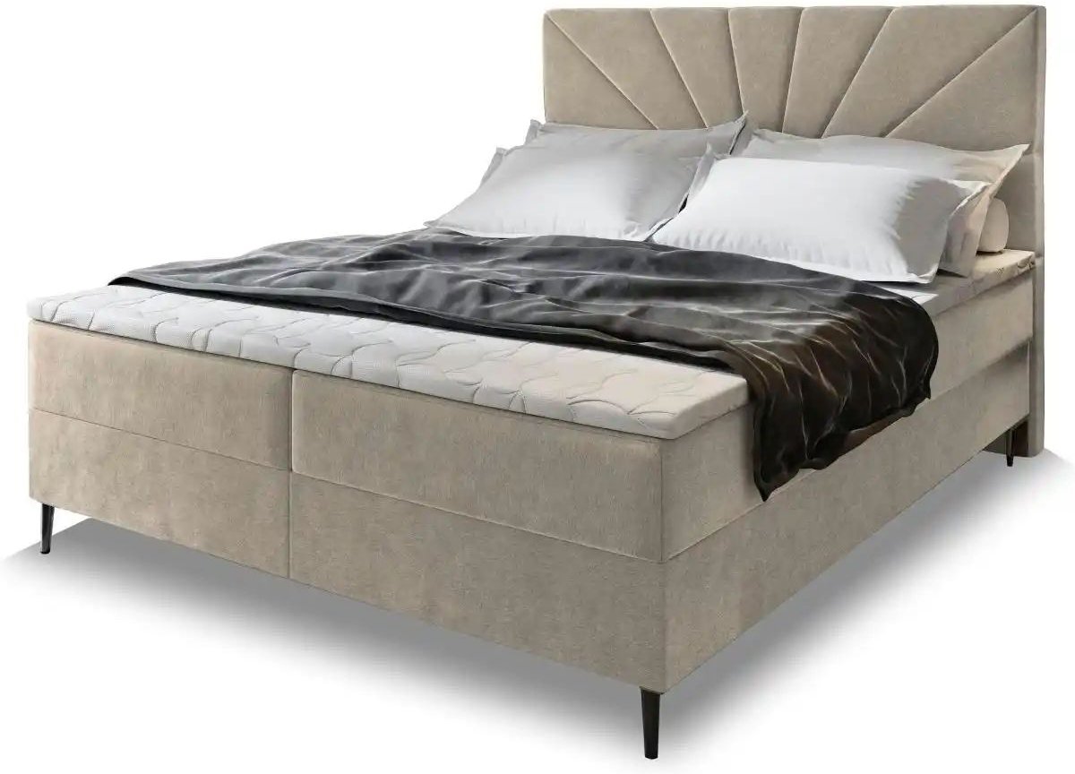 MASSENO Boxbett mit Bettkasten Muri ¦ beige ¦ Maße (cm): B: 160 H: 98 Betten > Polsterbetten - Höffner