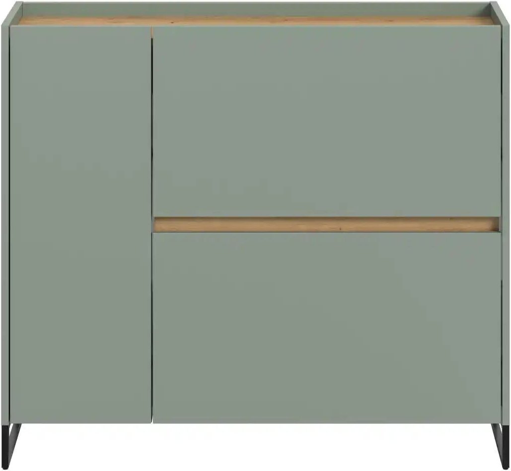 Schuhschrank ¦ grün ¦ Maße (cm): B: 110 H: 94 Garderoben & Kleiderstangen > Garderoben Schuhschränke - Höffner