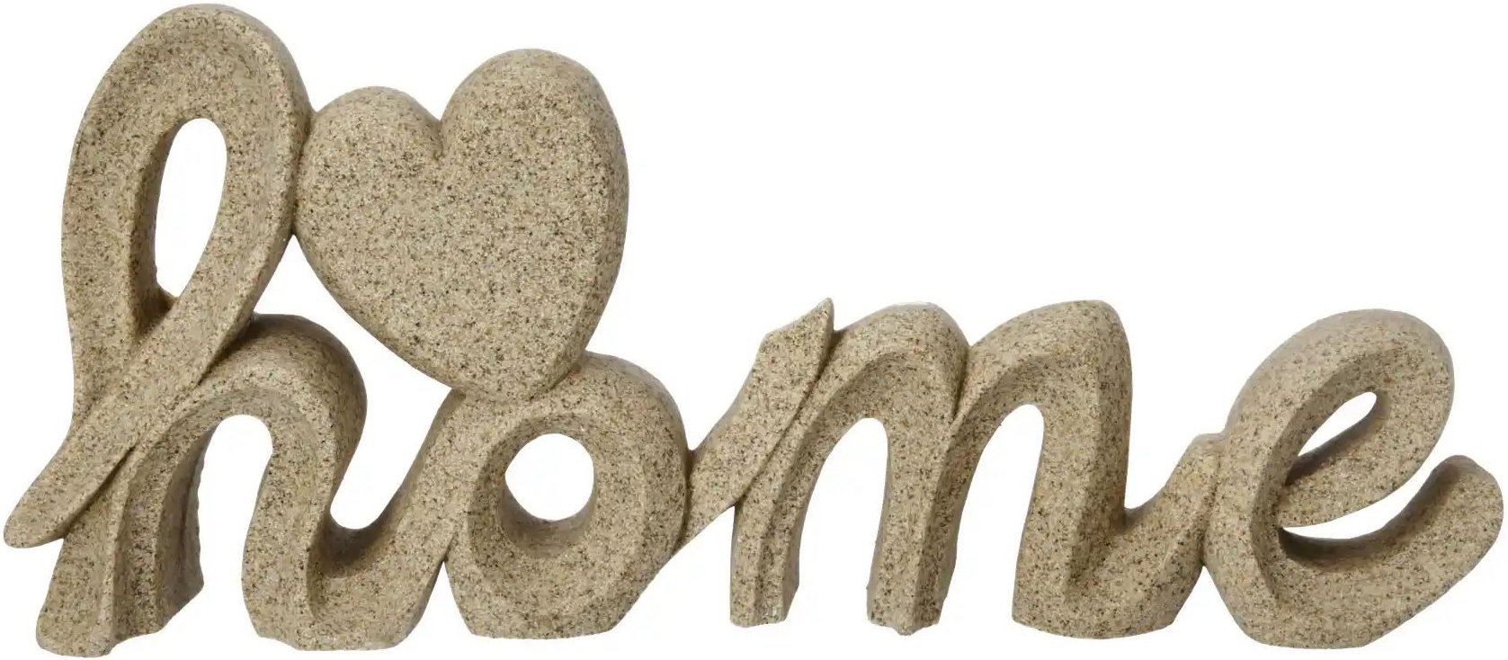 Thumbnail - HOME STORY Dekoobjekt Home ¦ beige ¦ Polyresin (Kunstharz) ¦ Maße (cm): B: 28 H: 11,5 T: 4.0 Accessoires > Dekoartikel...