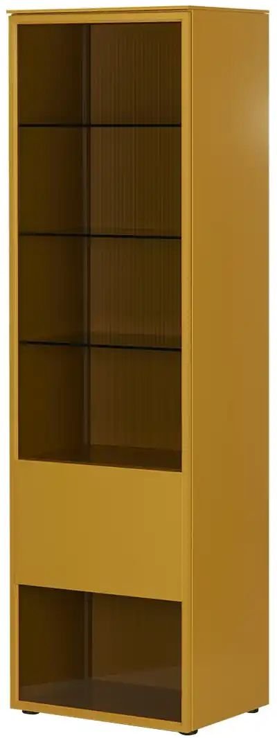 SCHÖNER WOHNEN Kollektion Vitrine Amaya ¦ gelb ¦ Maße (cm): B: 61 H: 201 T: 45.0 Schränke > Vitrinen - Höffner
