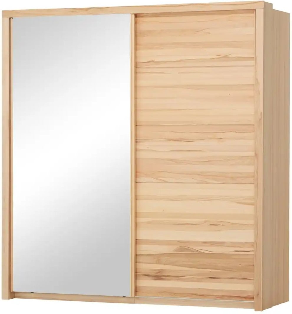 Thumbnail - smart Schwebetürenschrank 2-türig mit Spiegeltür Oslo ¦ holzfarben ¦ Maße (cm): B: 195 H: 204 T: 69.0 Schränke > Kleide...