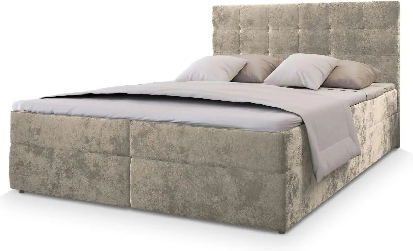 MASSENO Boxbett mit Bettkasten Glos ¦ beige ¦ Maße (cm): B: 180 H: 98 Betten > Polsterbetten - Höffner