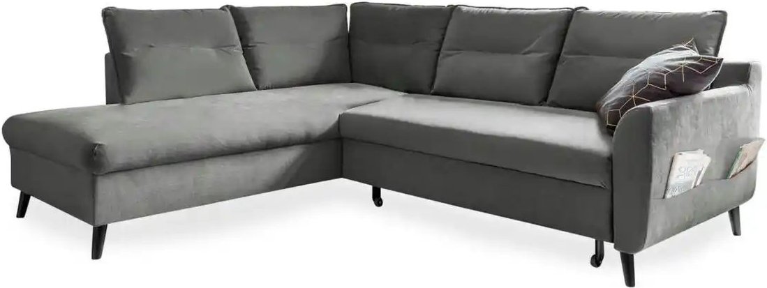 Miuform Ecksofa mit Schlaffunktion Stylish Stan ¦ grau ¦ Maße (cm): B: 228 H: 90 Polstermöbel > Sofas > Ecksofas - Höffn...