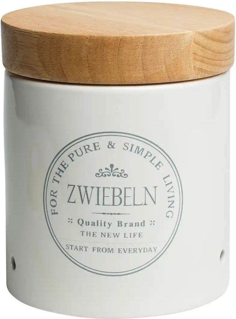 KHG Aufbewahrungsdose Zwiebeln ¦ weiß ¦ Maße (cm): H: 18 Ø: 15 Küchenzubehör & Helfer > Küchenhelfer - Höffner