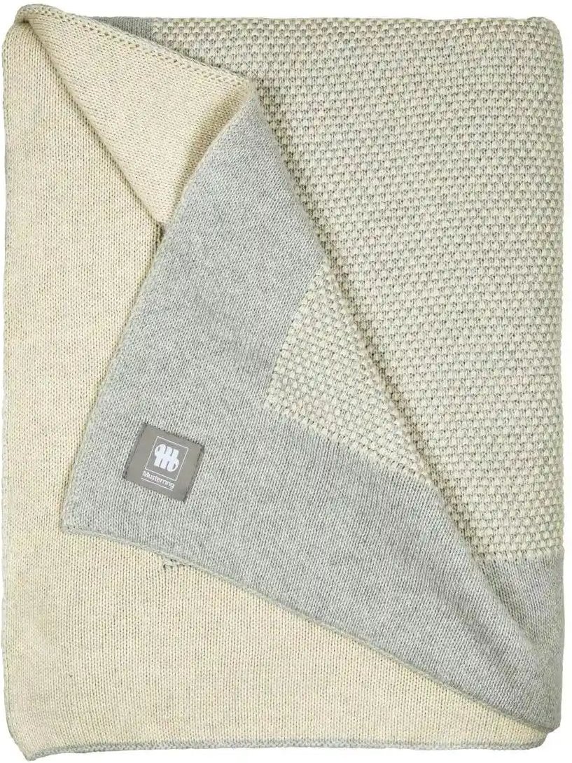 Musterring Plaid ¦ grau ¦ 100% Baumwolle ¦ Maße (cm): B: 130 H: 2 Dekokissen & Decken > Kuscheldecken & Wohndecken - H...