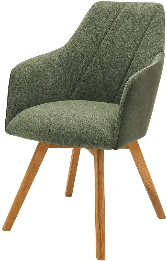 Dine + Mine Armlehnstuhl mit Diamant-Steppung Xalapa ¦ grün ¦ Maße (cm): B: 57 H: 85 T: 65.0 Stühle > Esszimmerstühle > ...
