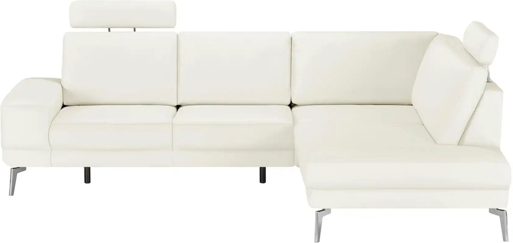 meinSofa Ecksofa aus Leder Dana ¦ weiß ¦ Maße (cm): B: 269 H: 86 T: 222.0 Polstermöbel > Sofas > Ecksofas - Höffner